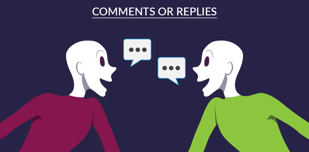 Key social engagement KPIs - Comments or replies