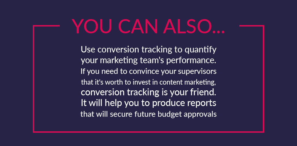 Why do you need to track conversions